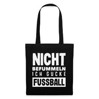 Drôle de Football Football Fan Cadeau - Sac en tissu - noir - Devant