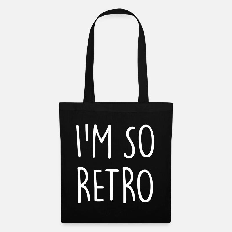 I'm so Retro - Stoffbeutel - Schwarz