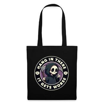 Tenez bon, ça empire - Sac en tissu - noir - Devant