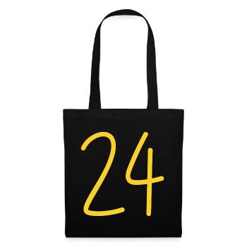 24 - Sac en tissu - noir - Devant