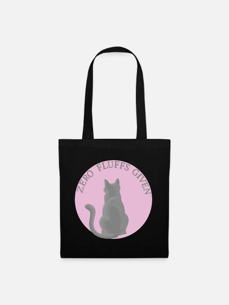 Katze mit Attitüde - Stoffbeutel - Schwarz