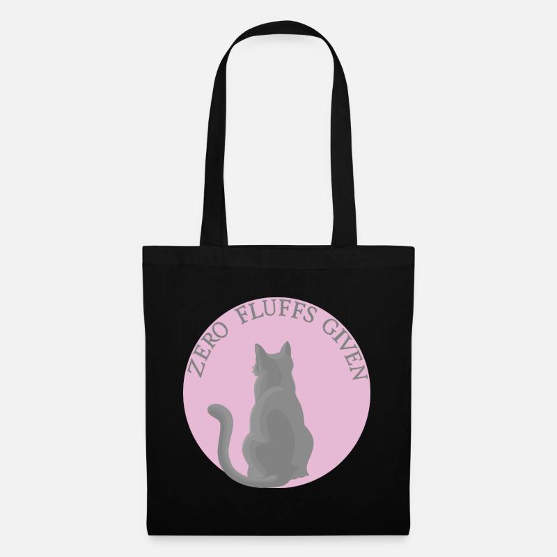 Katze mit Attitüde - Stoffbeutel - Schwarz
