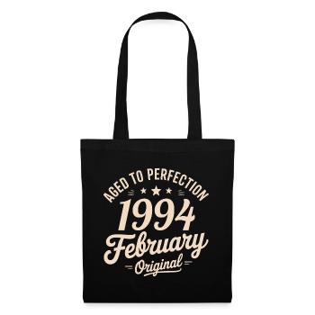 Février 1994 - February 1994 - Sac en tissu - noir - Devant