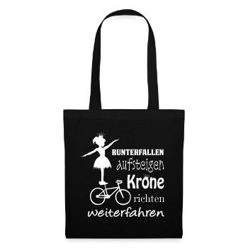 Kunstrad, Kunstradfahren, Hallenradsport - Stoffbeutel - Schwarz - Vorne