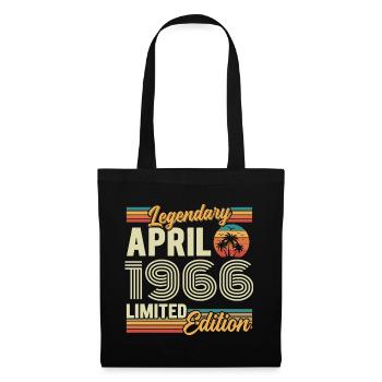 Avril 1966 Cadeau 60e Anniversaire - April 1966 - Sac en tissu - noir - Devant