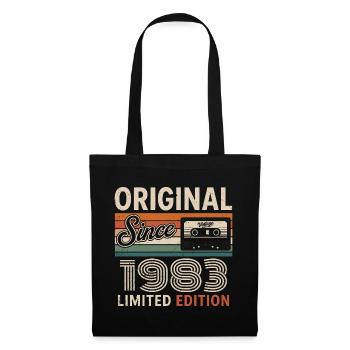 Vintage 1975 Legend Rétro Anniversaire 1983 - Sac en tissu - noir - Devant
