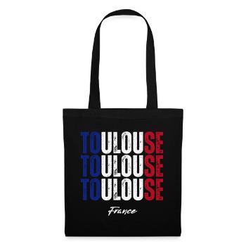 Toulouse, Frankreich, ich liebe Toulouse. - Stoffbeutel - Schwarz - Vorne