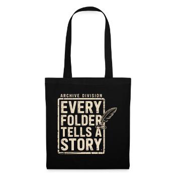 Every Folder Tells a Story - Tote Bag - black - Front
