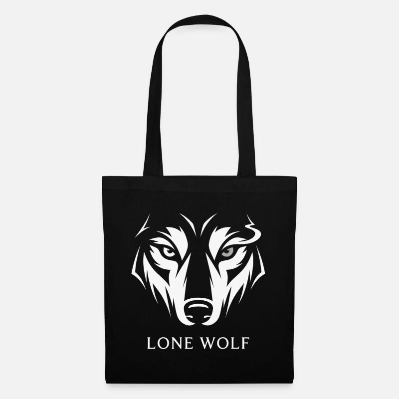 Lone Wolf - Tote Bag - black
