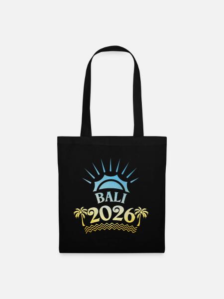 Bali 2026 Bunt - Stoffbeutel - Schwarz