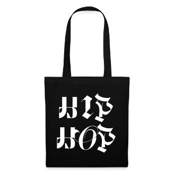 Hip Hop simple bold logo - Tote Bag - black - Front