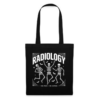 X-ray Skeleton Dance Illustration - Tote Bag - black - Front