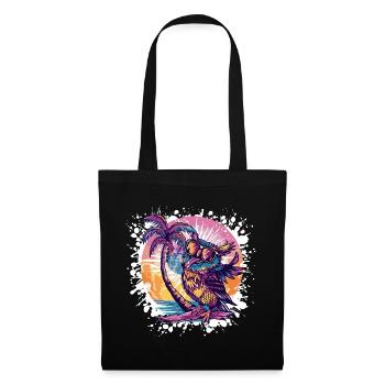 Owl Summer Holiday - Tote Bag - black - Front