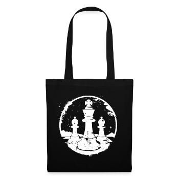 Chess Pieces Sketch - Tote Bag - black - Front