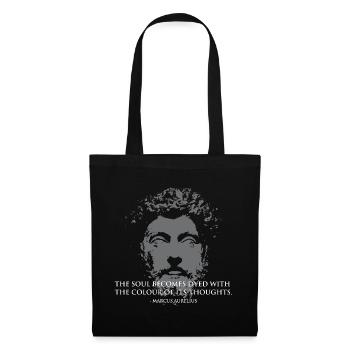 Marcus Aurelius Portrait - Tote Bag - black - Front