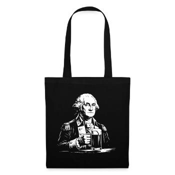 George Washington Toast Beer Portrait - Tote Bag - black - Front