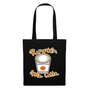 Pumpkin Spice Latte - Stoffbeutel - Schwarz - Vorne