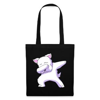 West Highland Terrier - Stoffbeutel - Schwarz - Vorne