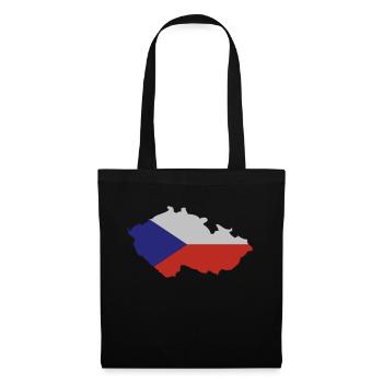 Czech Republic Shape - Stoffbeutel - Schwarz - Vorne
