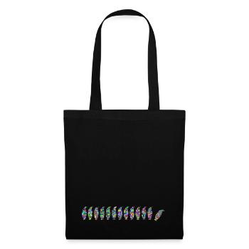 Penguins Stained Glass - Colorglas - Tote Bag - black - Front
