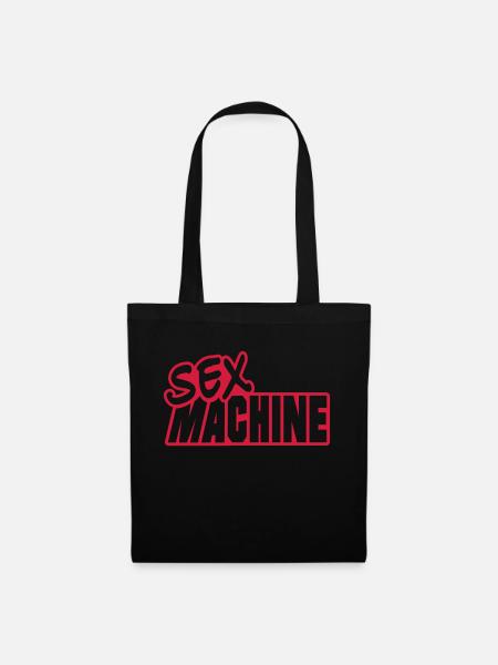 sexmachine_1c - Stoffbeutel - Schwarz