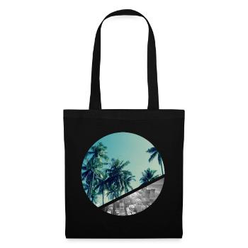 Plage et de la ville - Sac en tissu - noir - Devant