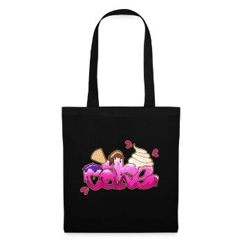 Gâteau signature graffiti - Sac en tissu - noir - Devant