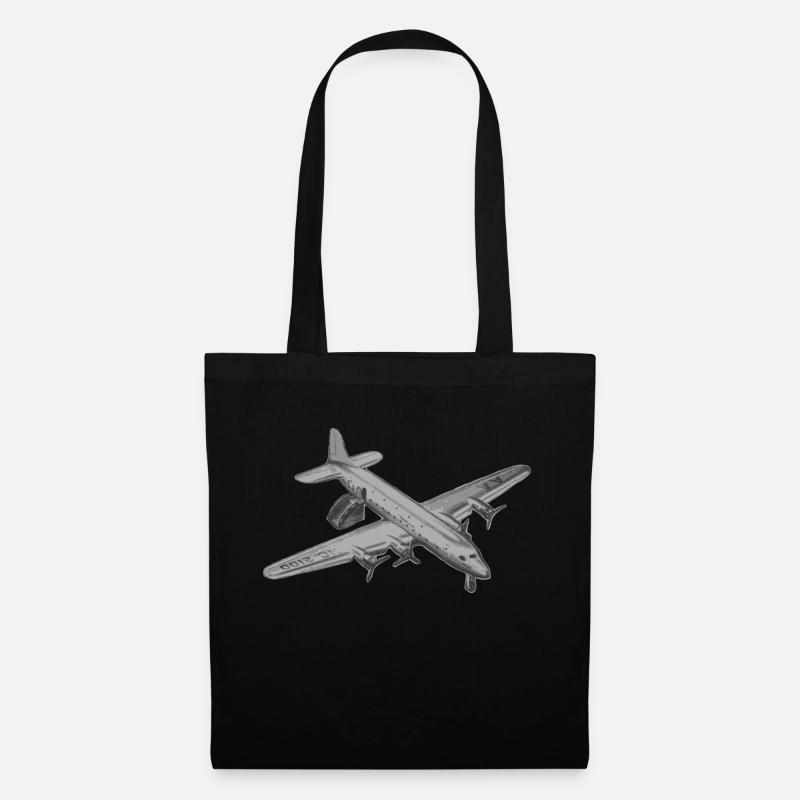plane - Tote Bag - black