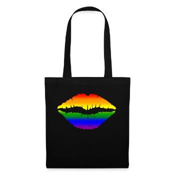 Rainbow Lips - Tote Bag - black - Front