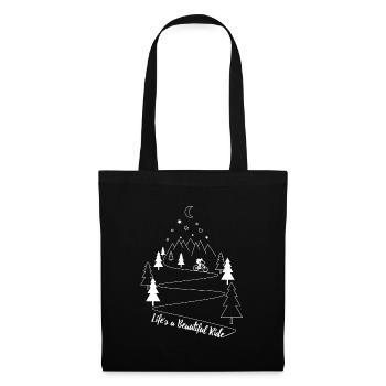 MTB mountain bike mountain biking bike - Tote Bag - black - Front