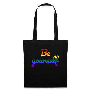 Soyez vous-même - Sac en tissu - noir - Devant