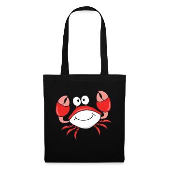 Crustacés du crabe - Sac en tissu - noir - Devant