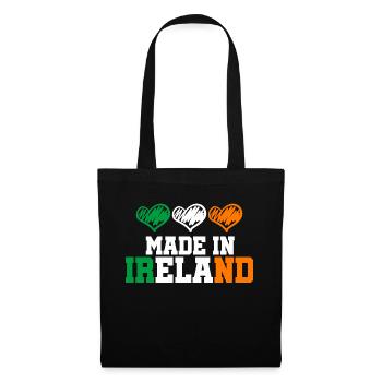 Made in Ireland Dublin Cloverleaf Made in Gift - Tote Bag - black - Front