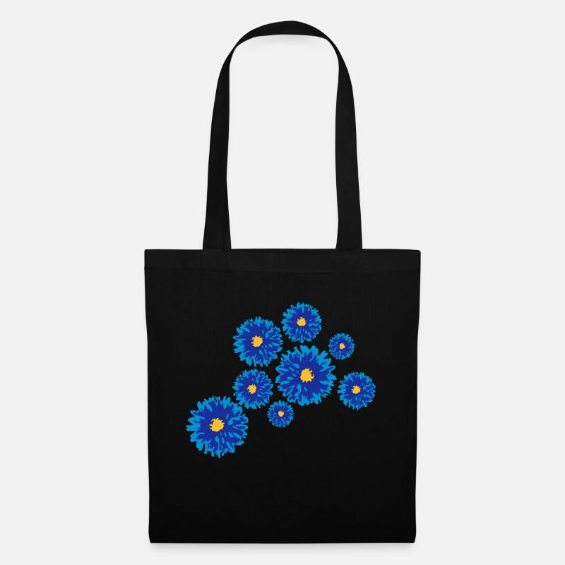 Flowers - Tote Bag - black