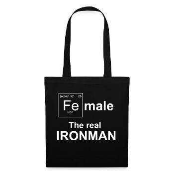 Female the original Iron - Mrs. Iron - Tote Bag - black - Front