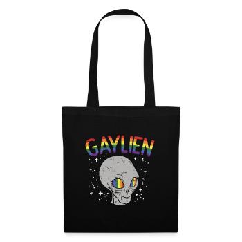 GAYS: Gay Alien - Stoffbeutel - Schwarz - Vorne
