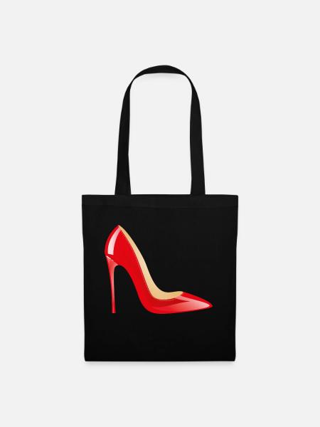 Smiley High Heels - Stoffbeutel - Schwarz