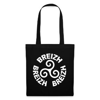 breirzh - bretagne triskel 17 - Sac en tissu - noir - Devant