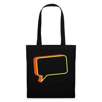 chat box - Tote Bag - black - Front