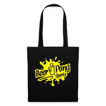 beer pong sports - Stoffbeutel - Schwarz - Vorne