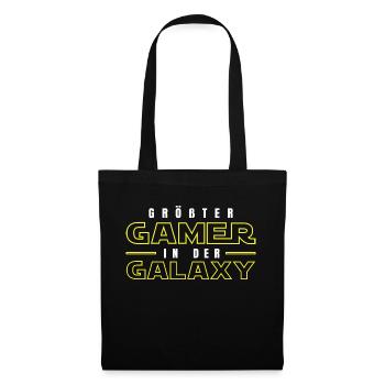 Gamer - Größter in Galaxy - Stoffbeutel - Schwarz - Vorne