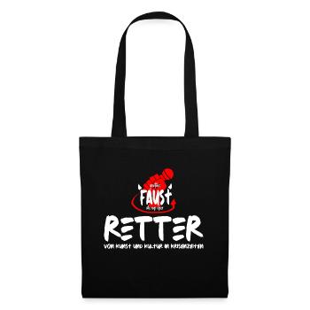 Kultur Retter - Stoffbeutel - Schwarz - Vorne