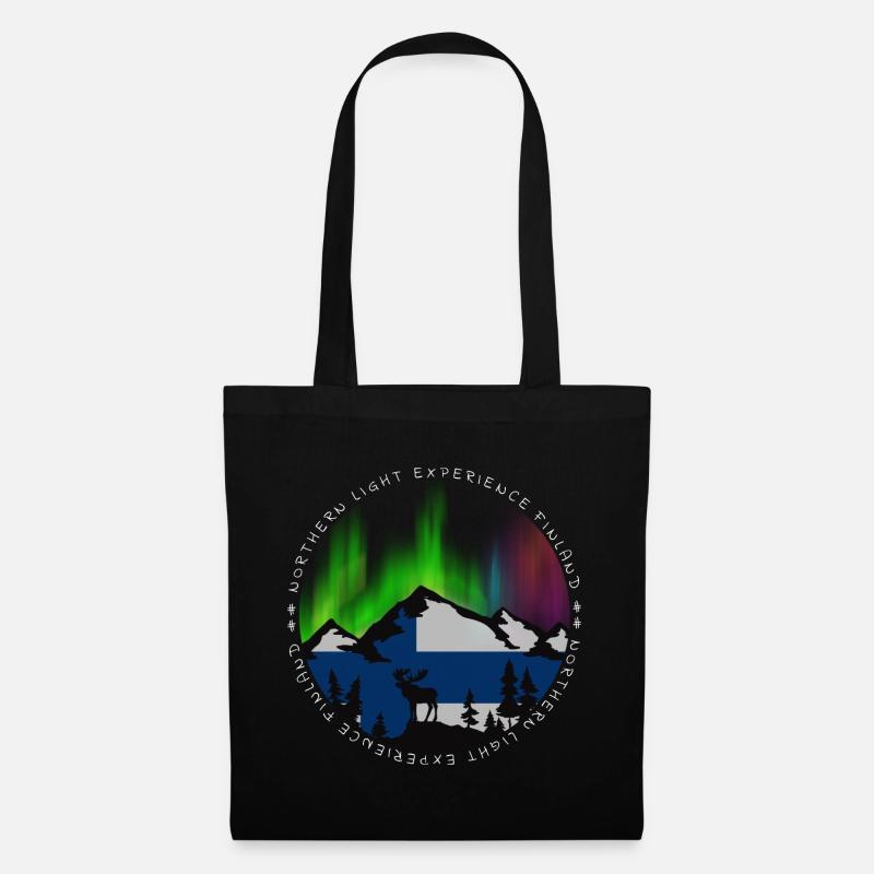 Conception de l’expérience des aurores boréales - Sac en tissu - noir