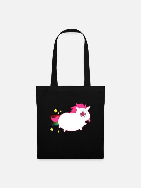 Einhorn - Stoffbeutel - Schwarz