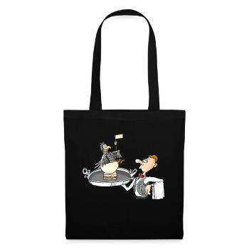 serveur - Sac en tissu - noir - Devant