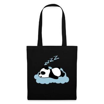 Sleepy panda - Tote Bag - black - Front