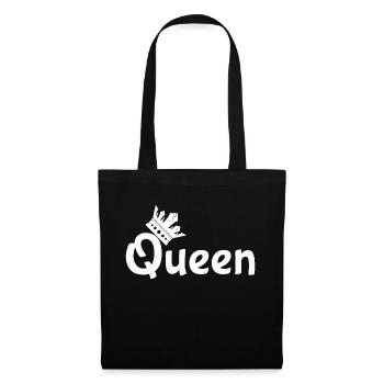 Liebe King Queen - Stoffbeutel - Schwarz - Vorne