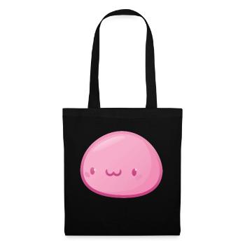Mochi japonais rose kawaii mignon - Sac en tissu - noir - Devant