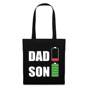 DAD & SON - Sac en tissu - noir - Devant