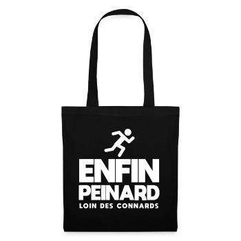 Enfin peinard course à pied jogging j'peux pas - Sac en tissu - noir - Devant